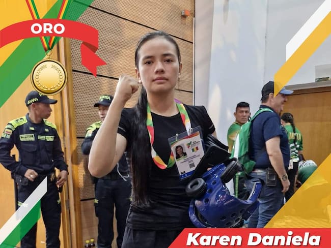 Karen Daniela Parrado, medalla de oro en Hapkido para Quindío