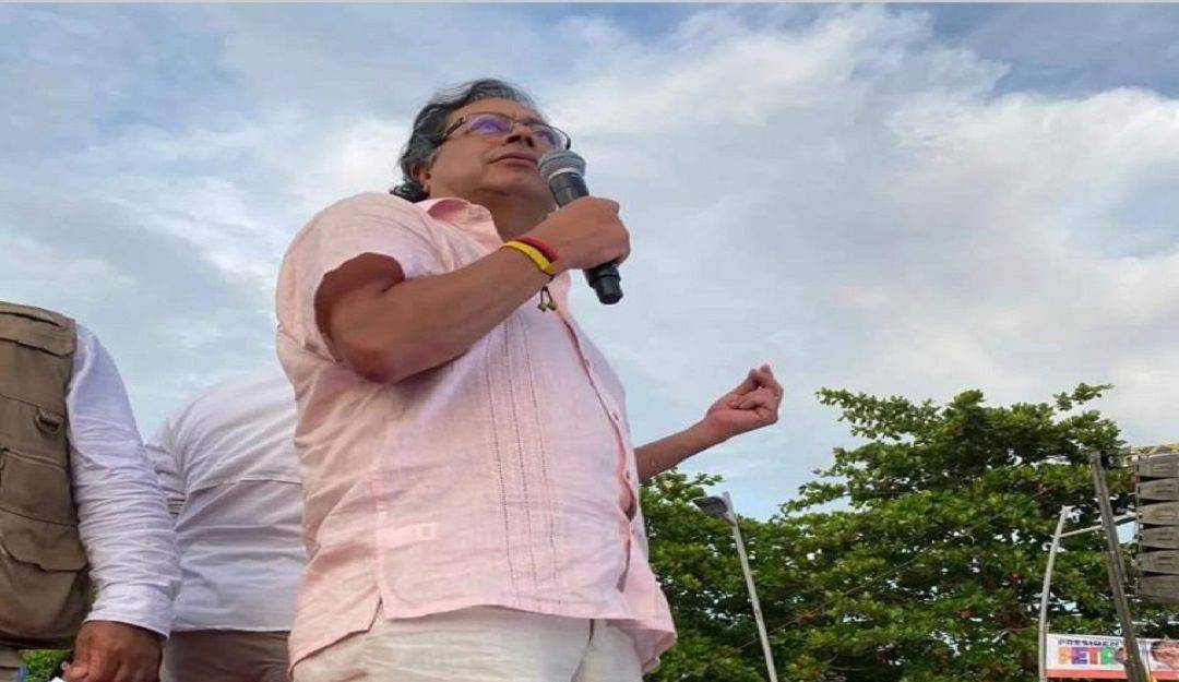 Gustavo Petro, candidato presidencial por el Pacto Histórico.
