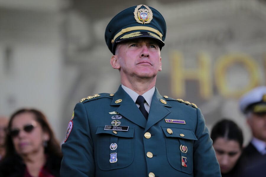 General Luis Mauricio Ospina Gutiérrez, comandante del Ejército Nacional de Colombia. Foto: Colprensa.