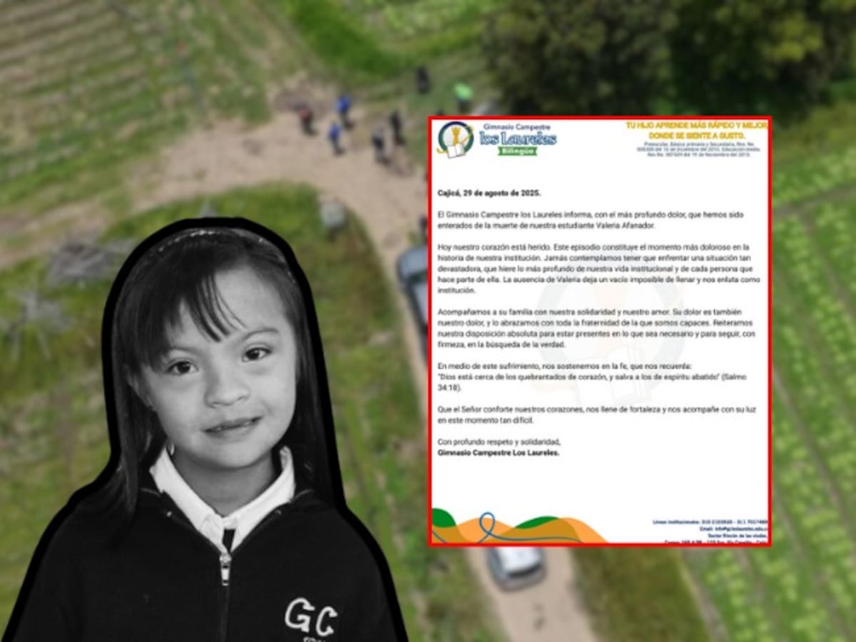 Colegio y autoridades se pronuncian por muerte de Valeria Afanador: “Nos embarga la tristeza”