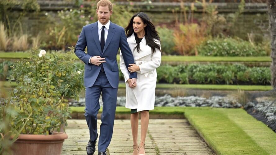 Príncipe Enrique de Gran Bretaña y su prometida Meghan Markle . Foto: Associated Press - AP