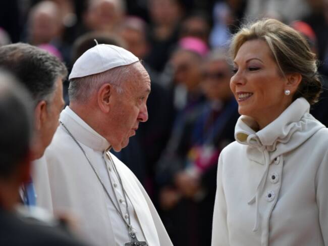 Llegada del Papa a Colombia