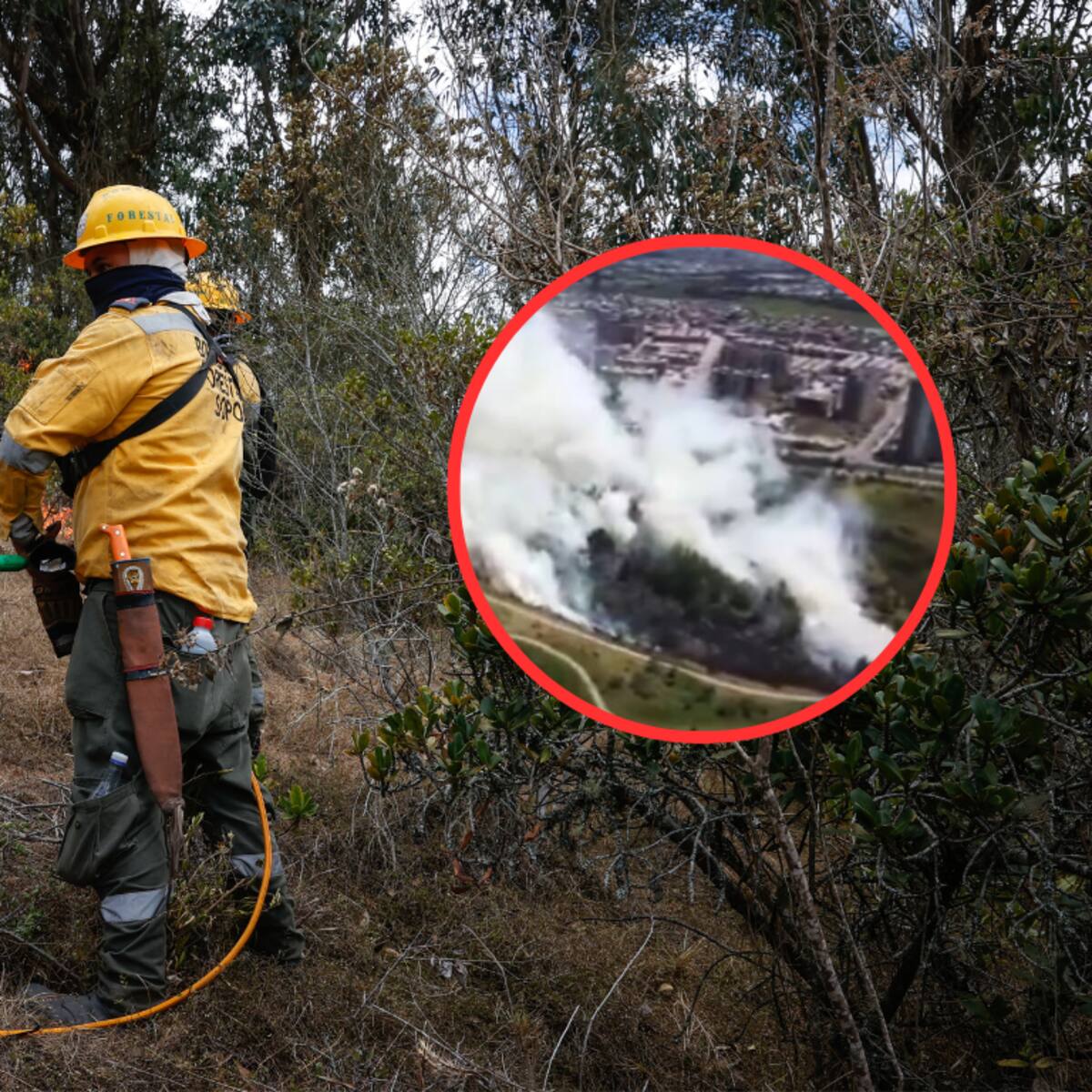 Incendio en Cucunubá está controlado en un 80% por la rápida acción: Bomberos