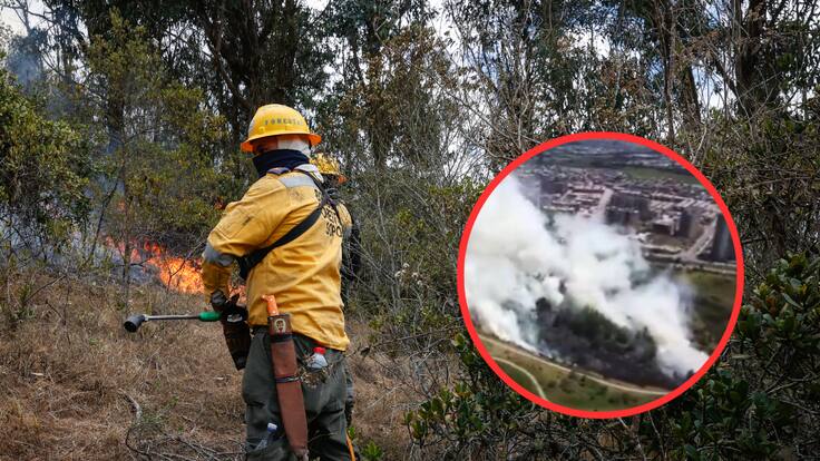 Incendio en Cucunubá está controlado en un 80% por la rápida acción: Bomberos