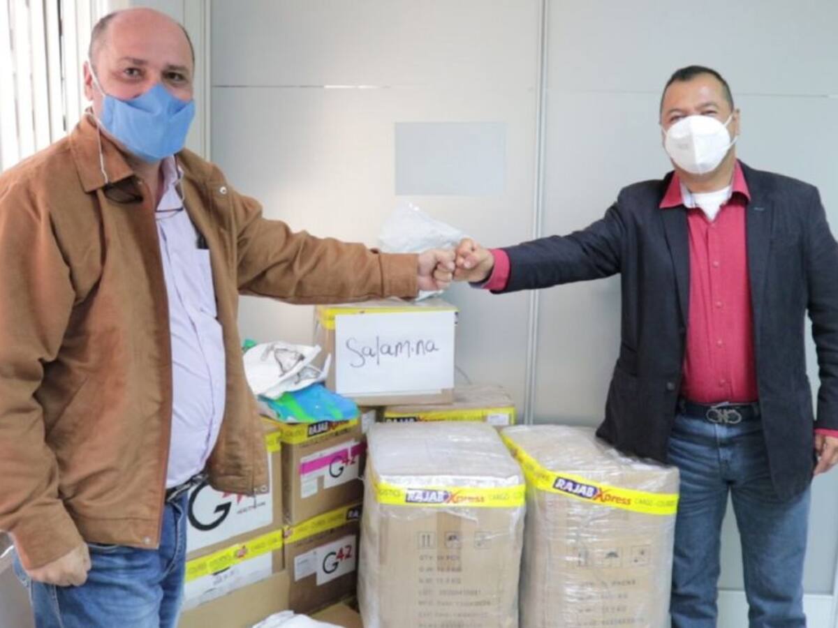Hospitales de Caldas reciben donación de equipos desde Emiratos Árabes