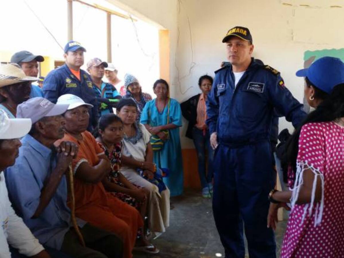 Armada Nacional envía ayudas a las comunidades wayúu de la alta Guajira