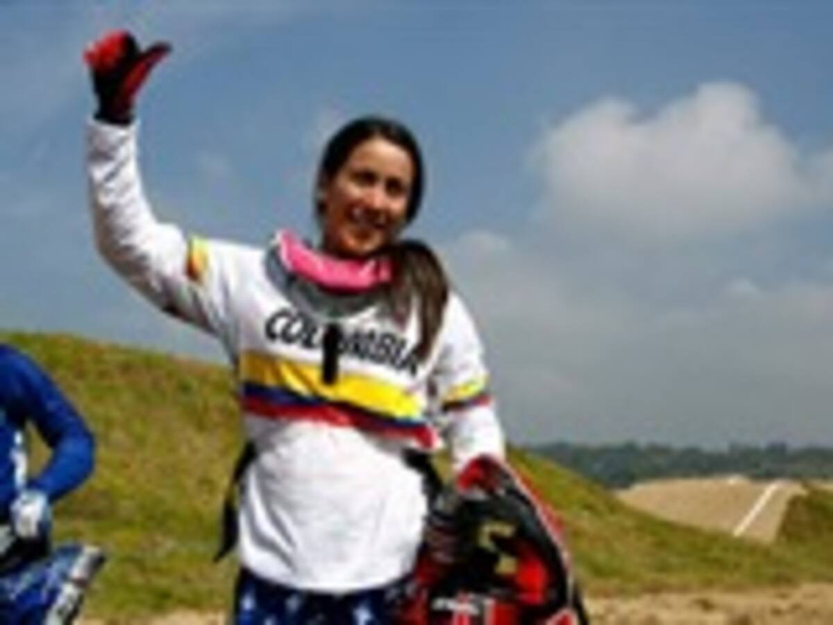 Mariana Pajón, colombiana que compite en BMX olímpico