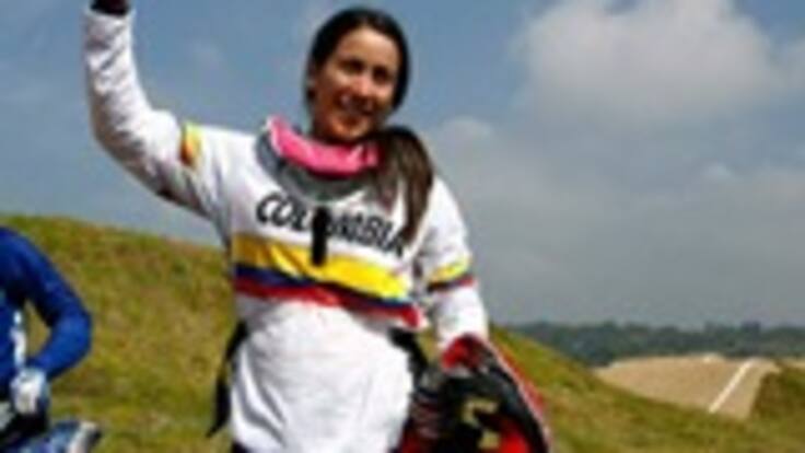 Mariana Pajón, colombiana que compite en BMX olímpico