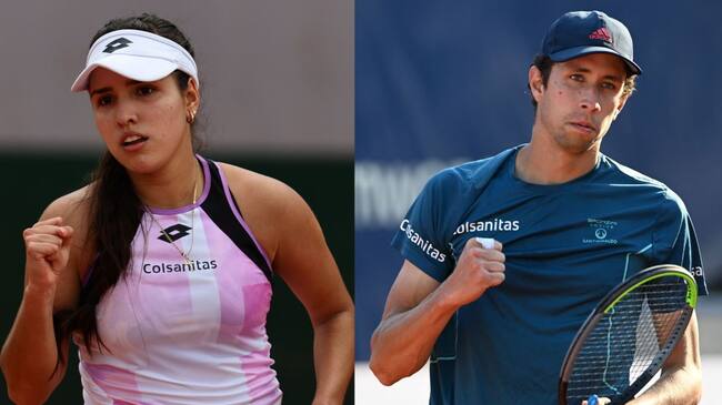 Estos son los rivales de Camila Osorio y Daniel Galán en Roland Garros