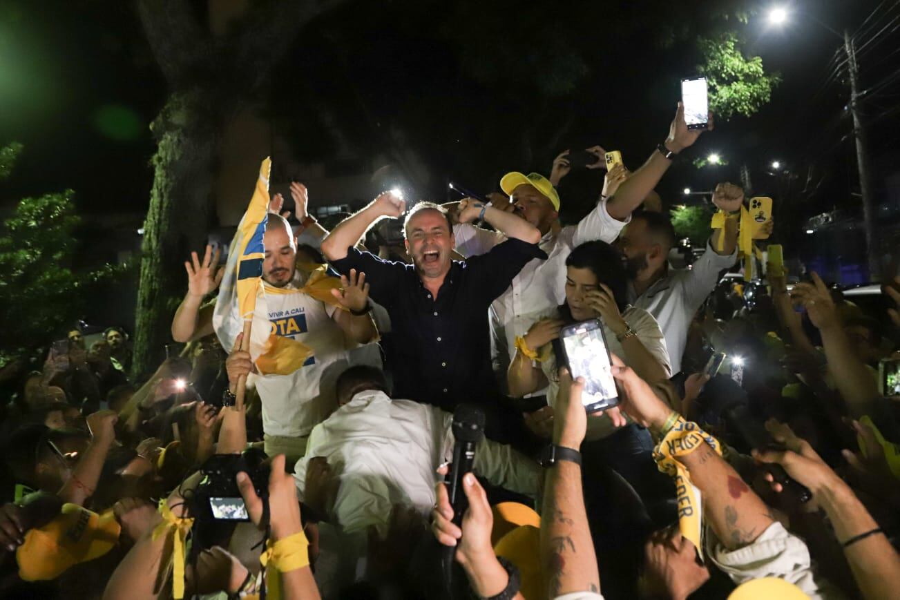 Alejandro Éder se impone en las urnas y es elegido como el nuevo alcalde de Cali. Foto: Colprensa.