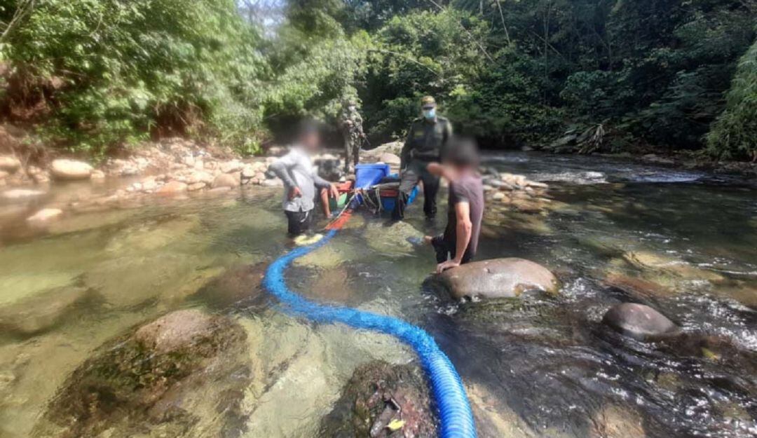 Presunta minería ilegal