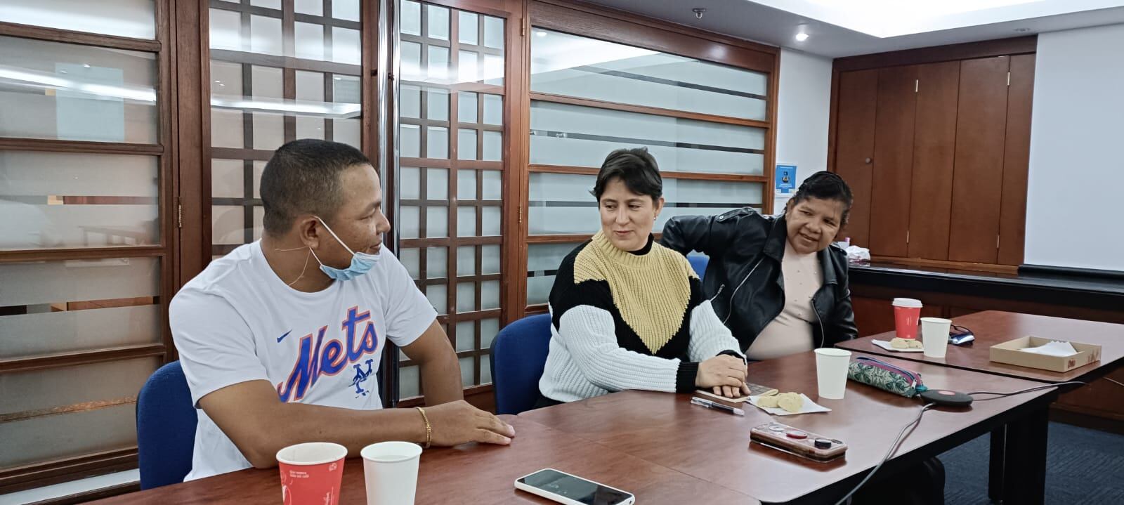 Organis Cuadrado, Monserrat Solano y Cristina Rincón.