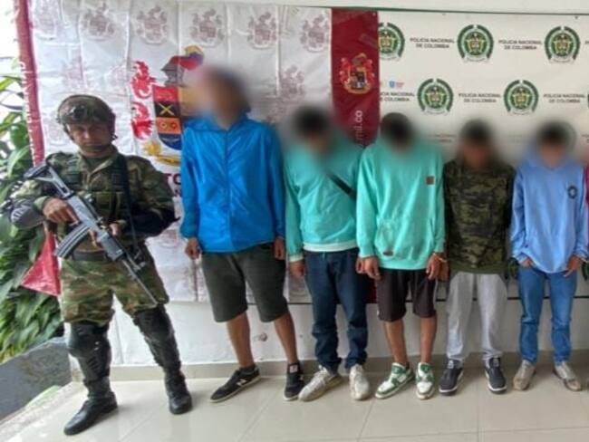 Ocho personas capturadas en el municipio del Líbano
