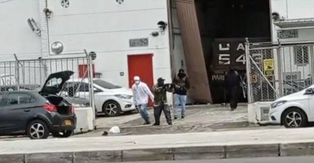 Imagen del robo a la empresa- foto cortesía