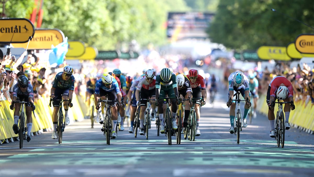 Fernando Gaviria, tercero en la sexta etapa del Tour de Francia