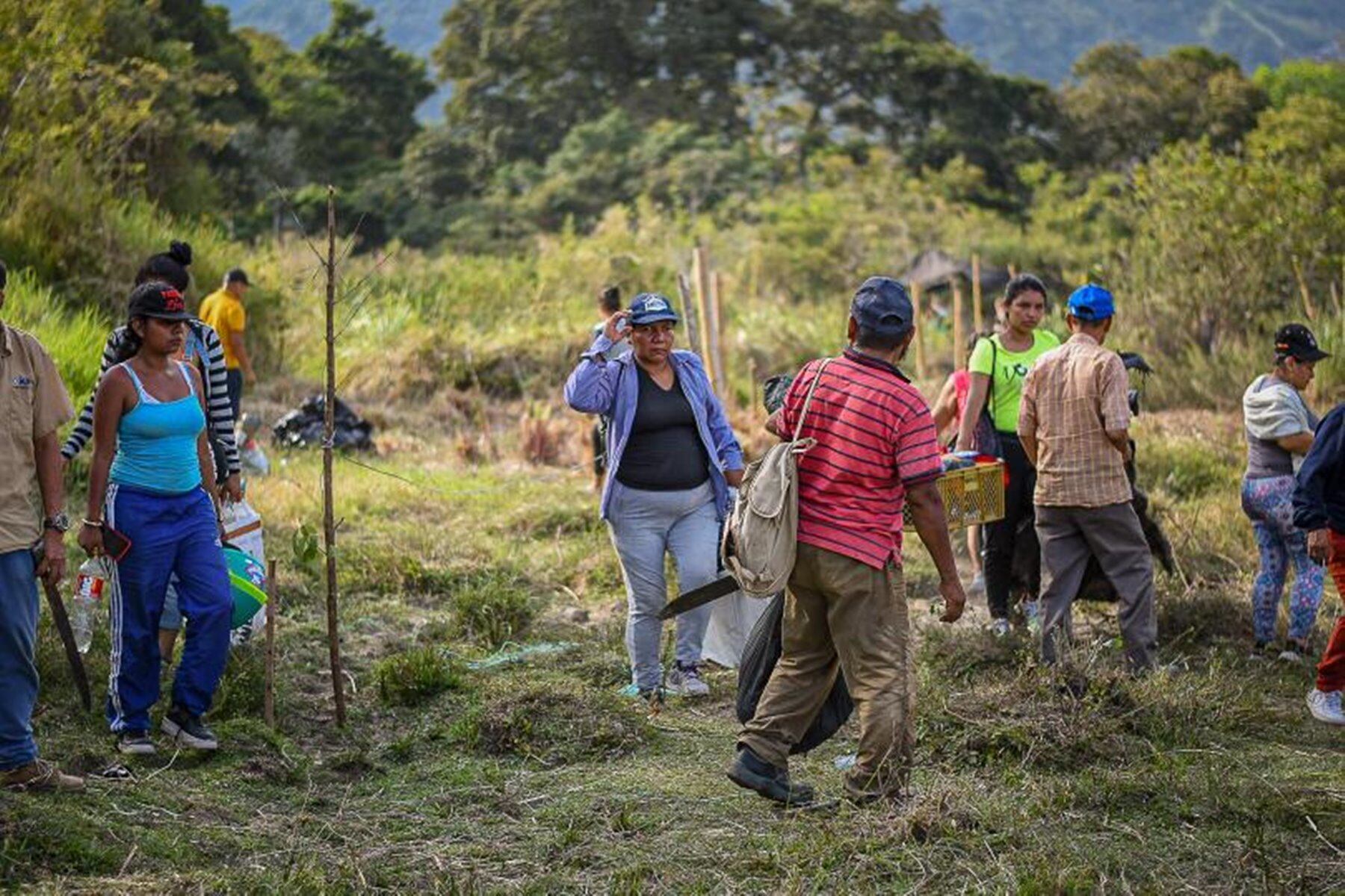 Lote invadido en el sector de El Salado