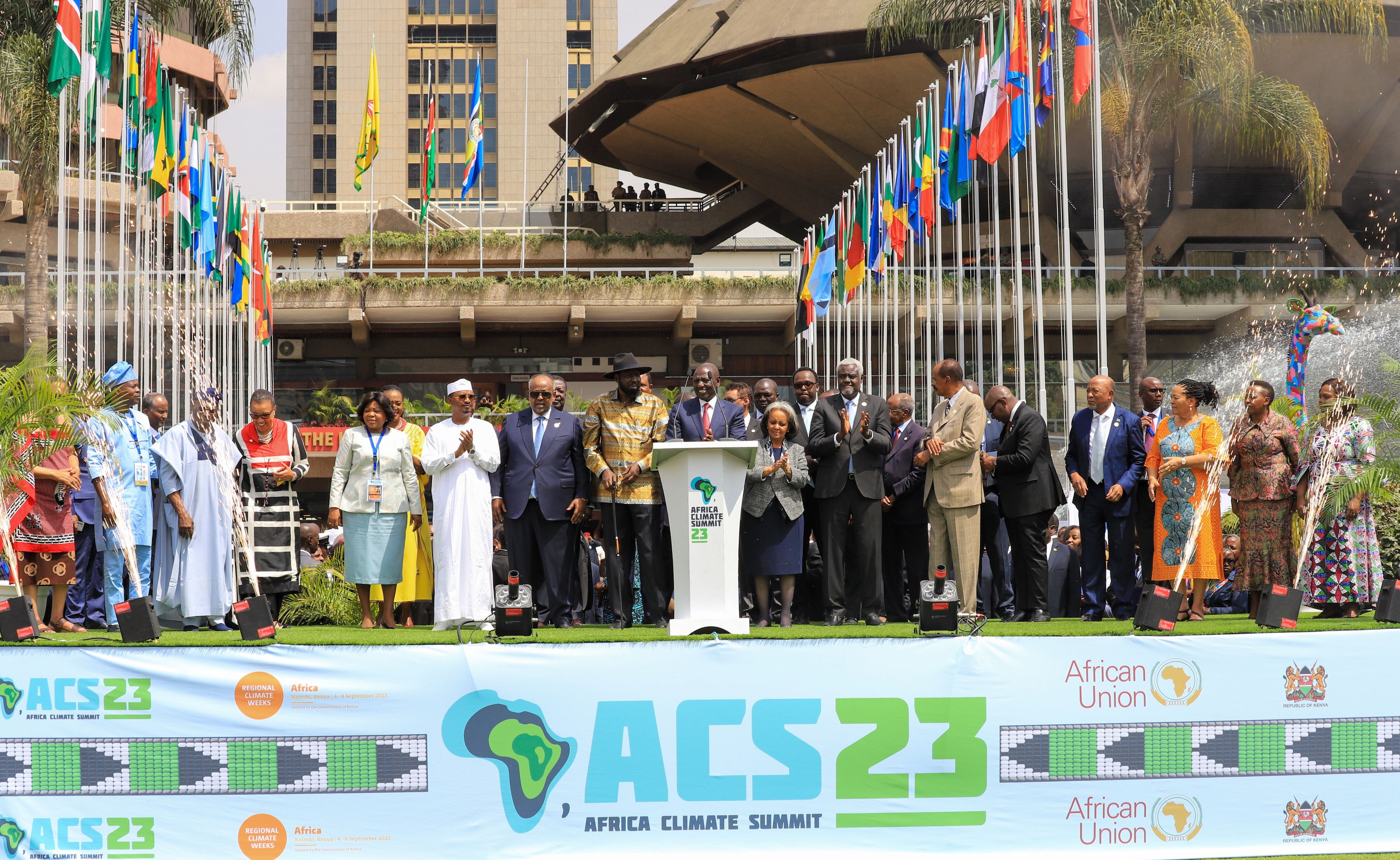Cierre de la Cumbre Climática de África desarrollada en Kenia. 
(foto:    Andrew Kasuku/Anadolu Agency via Getty Images)