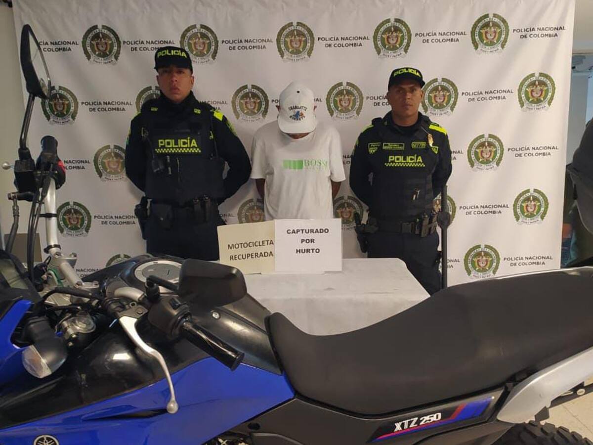 Fue capturado hombre que en medio de un operativo robó la moto de un agente de tránsito