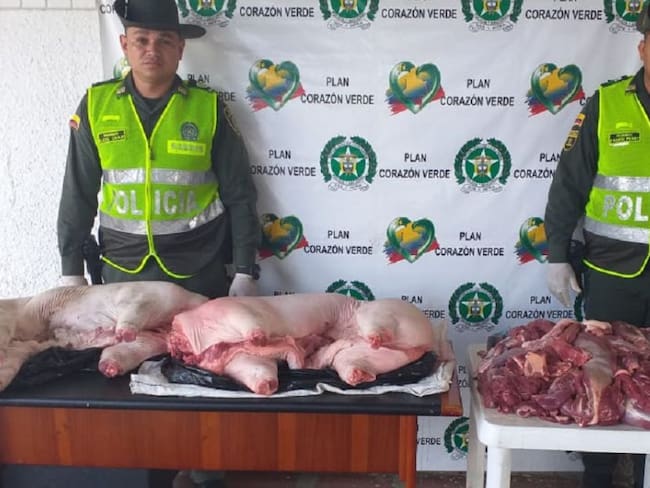 Policía incauta carne en Montería que no era apta para consumo