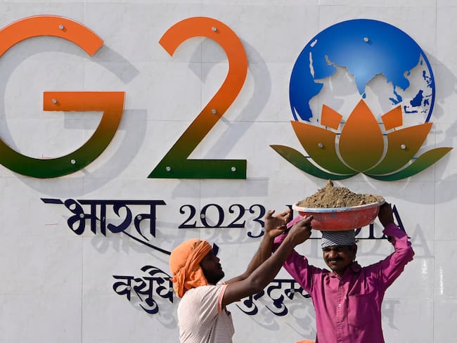 LUCKNOW, INDIA  FEBRUARY 5: Preparation undergoing for the G20 summit, on February 5, 2023 in Lucknow, India. (Photo by Deepak Gupta/Hindustan Times via Getty Images)