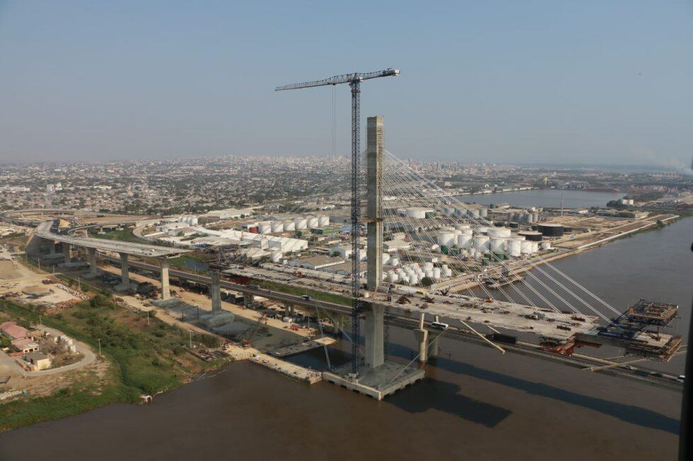 Construcción del nuevo puente Pumarejo