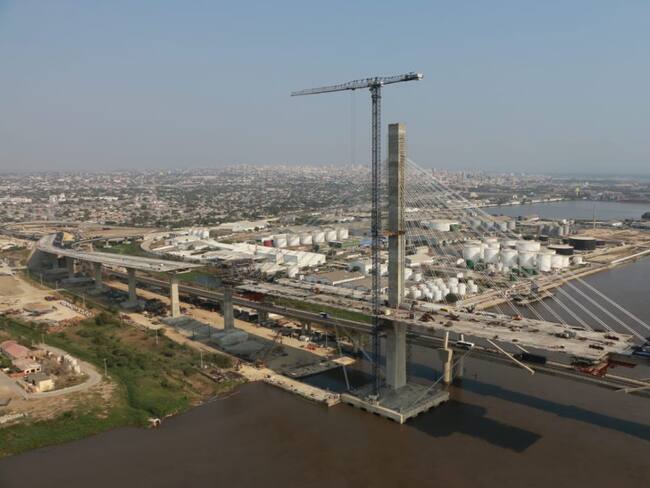 Construcción del nuevo puente Pumarejo