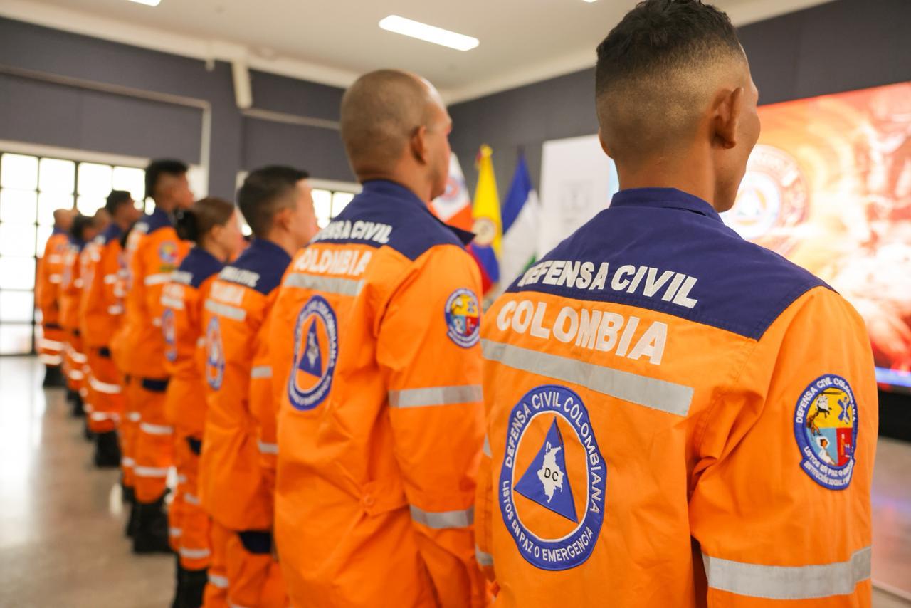 Miembros de la Defensa Civil Colombiana.  Foto: prensa Gobernación de Córdoba.