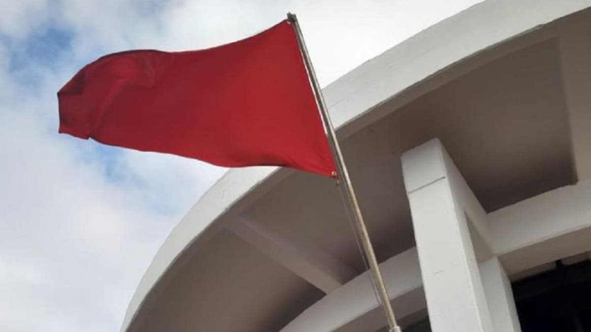 Bandera roja para la navegación en Cartagena ante fuertes lluvias