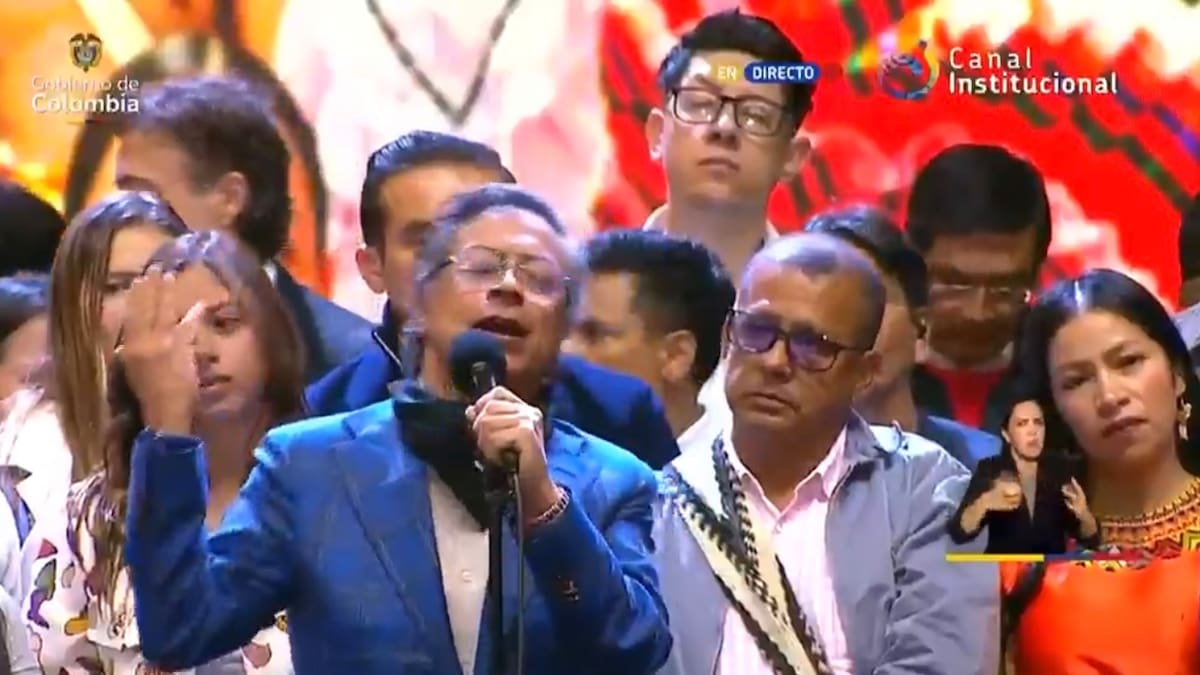 Último discurso de Petro como presidente: “Colombia tendrá una desobediencia pacífica”