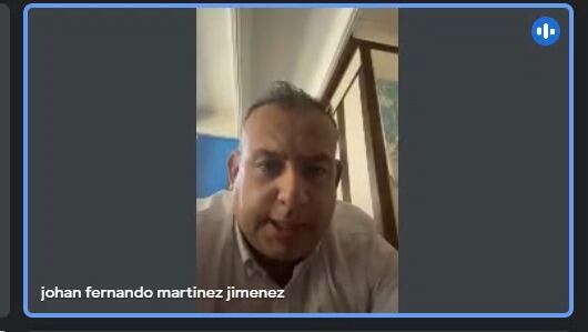 Coronel ( r) del Ejército Nacional, Johan Fernando Martínez, condenado por el delito de violencia intrafamiliar agravado.