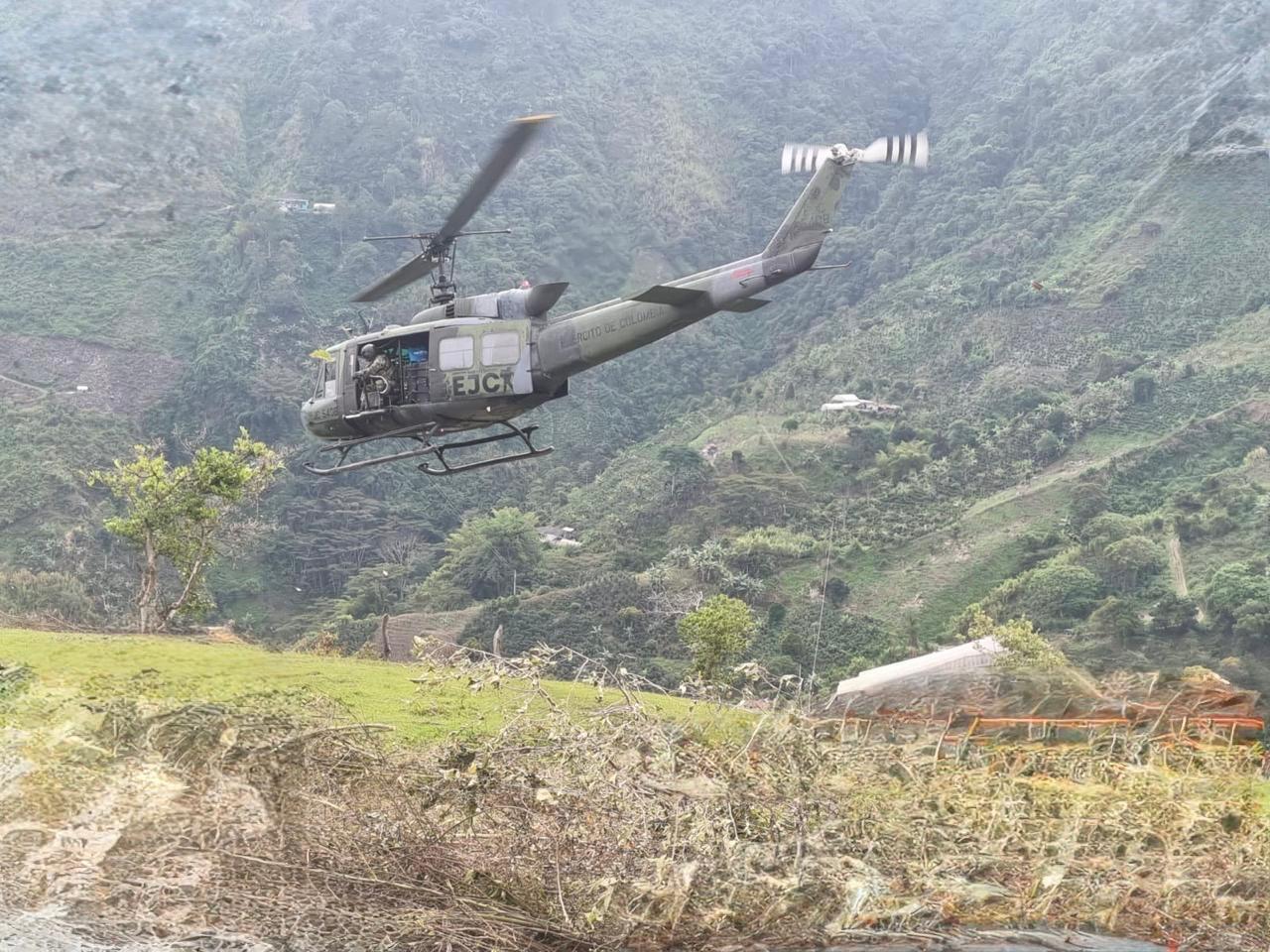 Helicóptero del Ejército Nacional- foto Ejército