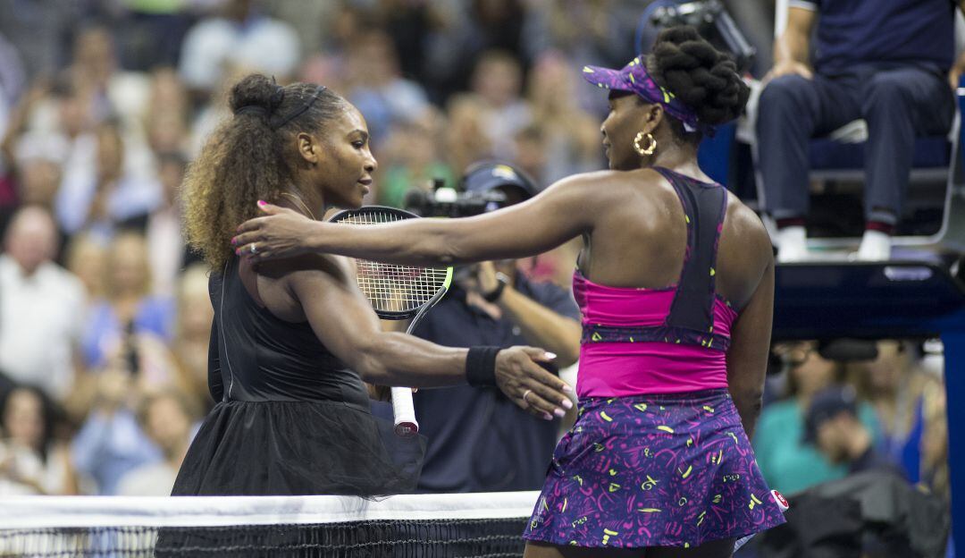 Venus y Serena Williams en el US Open 2018
