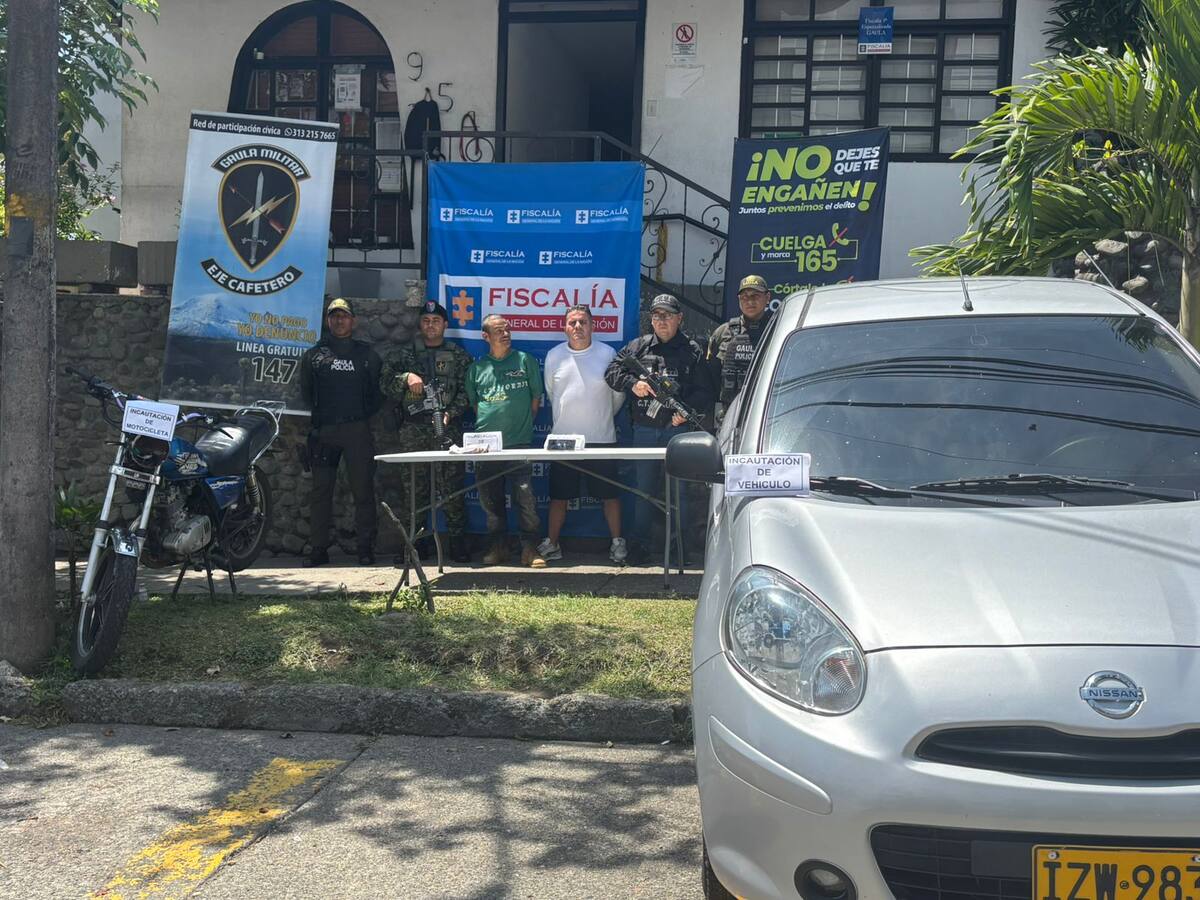 Capturan en Pereira a los presuntos extorsionistas de un comerciante