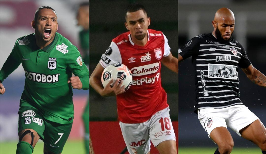 Atlético Nacional, Independiente Santa Fe y Junior de Barranquilla en Copa Libertadores