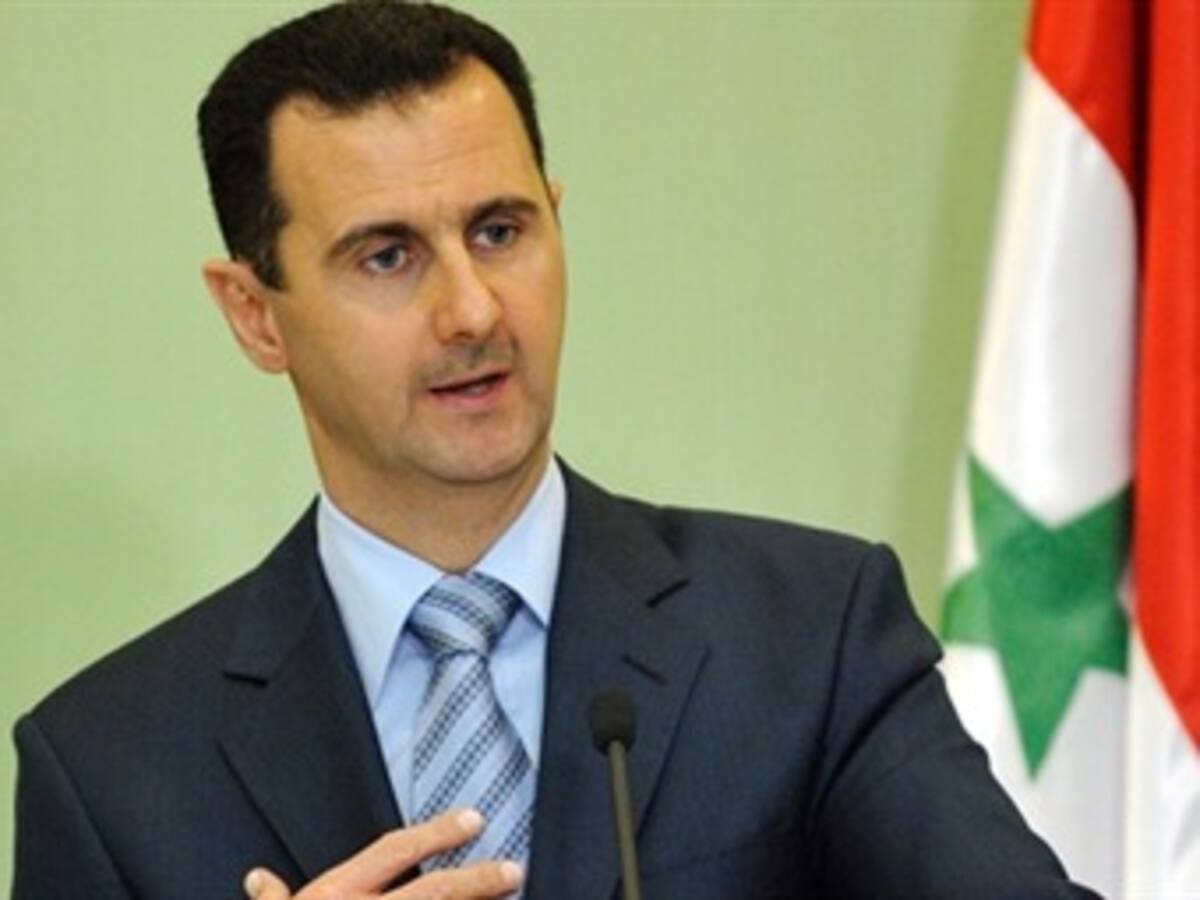 Bachar al Asad, presidente de Siria, asegura que hay un complot internacional en su contra