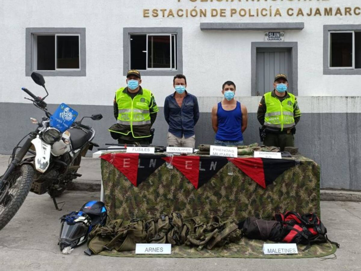 Capturan a presuntos integrantes del ELN en vías del Tolima