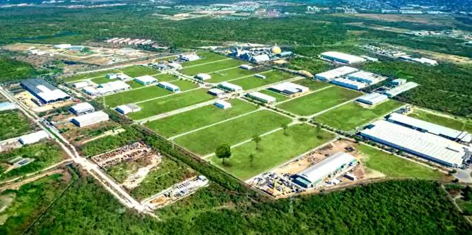 Zona Franca Zofia, donde se ubica la compañía, en Galapa./ Foto: Twitter Zona Franca Zofia