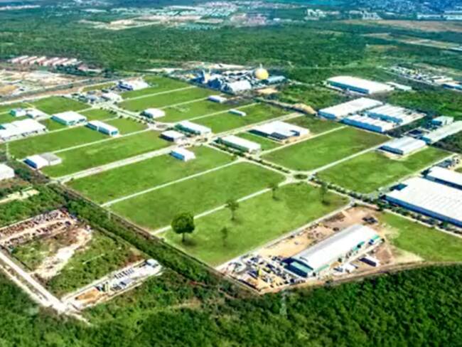 Zona Franca Zofia, donde se ubica la compañía, en Galapa./ Foto: Twitter Zona Franca Zofia