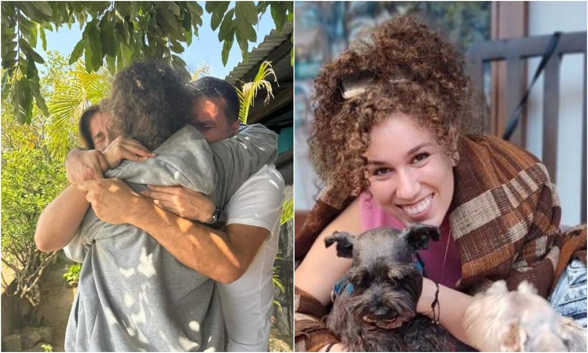 Liberación de Ana Valentina Vergel. Fotos tomadas de redes sociales.