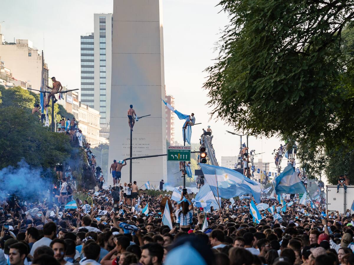 Dos millones de personas celebraron el campeonato de Argentina en el Obelisco