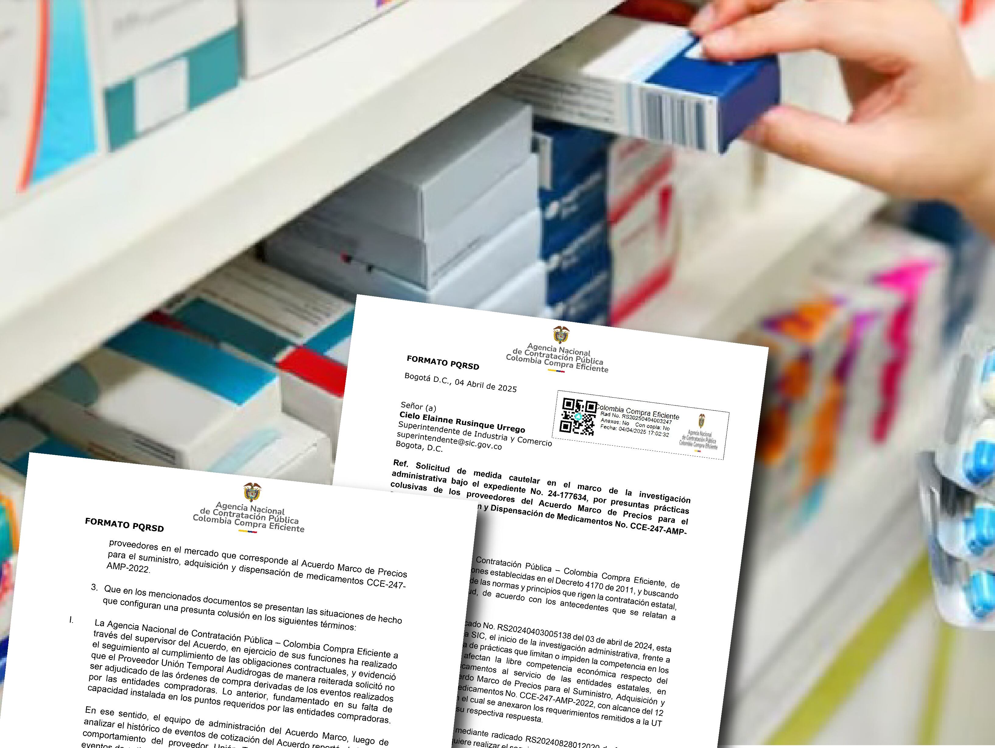 Colombia Compra Eficiente denuncia una presunta colusión para manejar el suministro de medicamentos