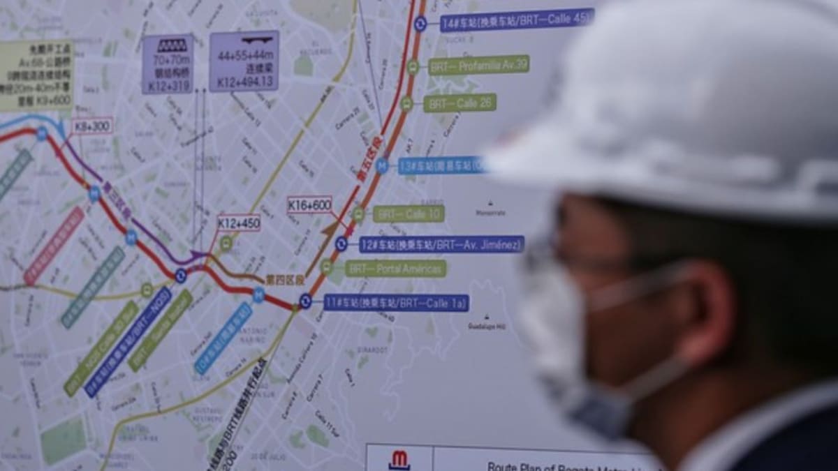 ¿Dónde está el consorcio chino que viene construyendo el Metro de Bogotá?