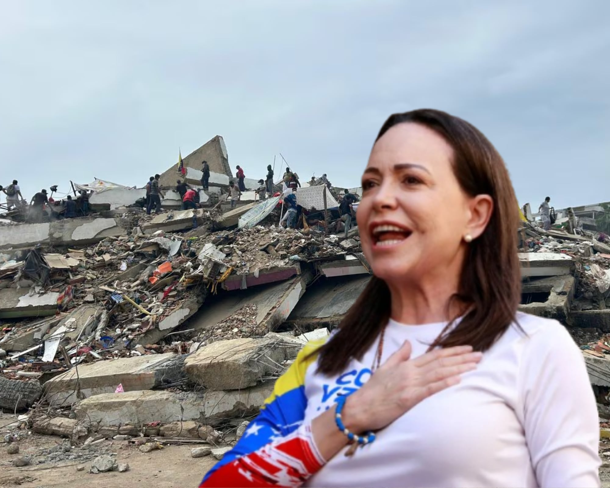 Luego de los terremotos del 24 de junio, la Nobel de la Paz anunció que volvería al país y denunció trabas por parte del Gobierno de Delcy Rodríguez para volar a Venezuela.
(Foto: Caracol Radio / Getty)