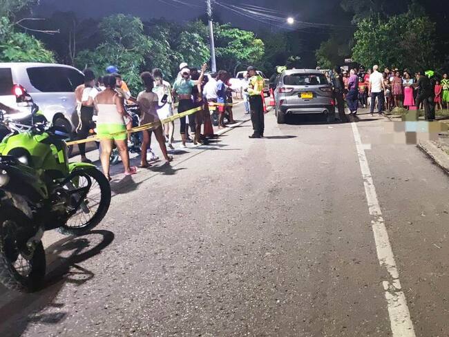 Un muerto y una herida en siniestro vial en La Boquilla en Cartagena