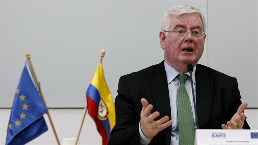 Eamon Gilmore, enviado especial de la Unión Europea para el proceso de paz. Foto: Agencia EFE