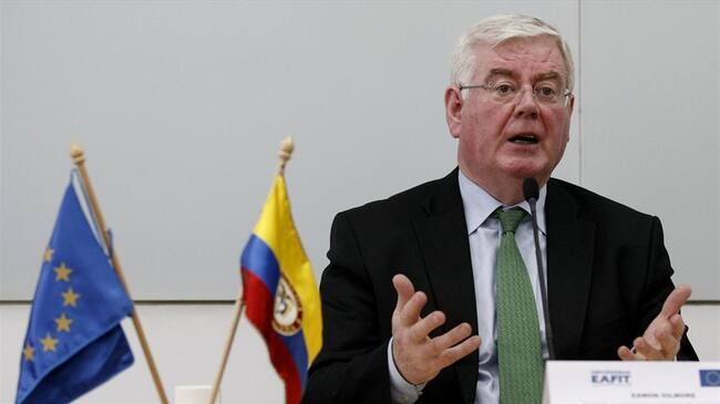 Eamon Gilmore, enviado especial de la Unión Europea para el proceso de paz. Foto: Agencia EFE