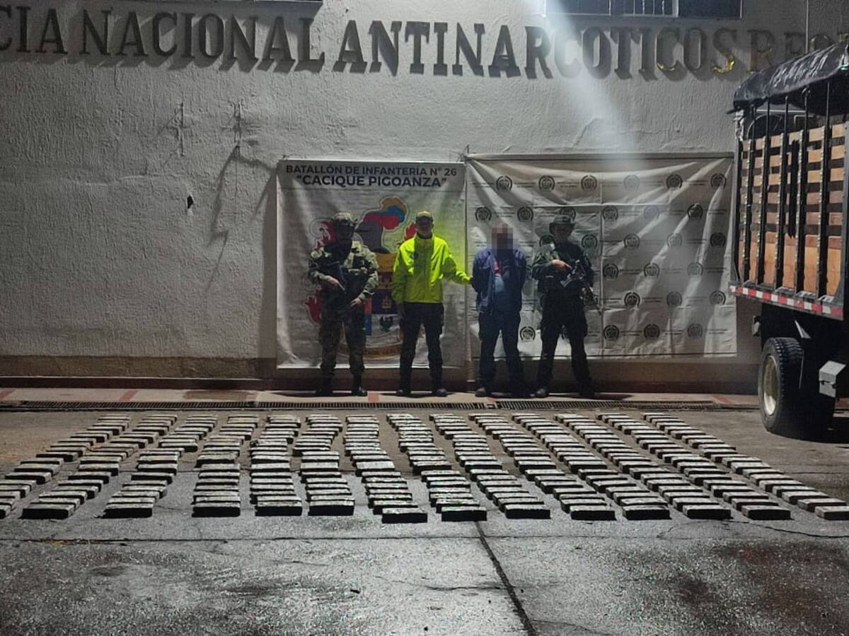 Incautados 316 kilos de clorhidrato de cocaína en el marco del Plan Cacica Gaitana