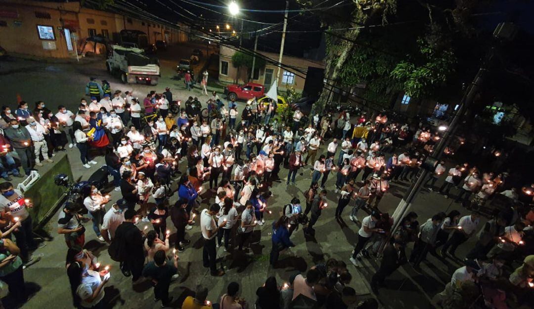 Velatón del municipio del Líbano