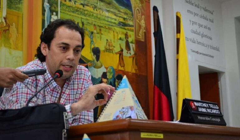 Presidente del Concejo municipal de Cúcuta, Jaime Marthey.