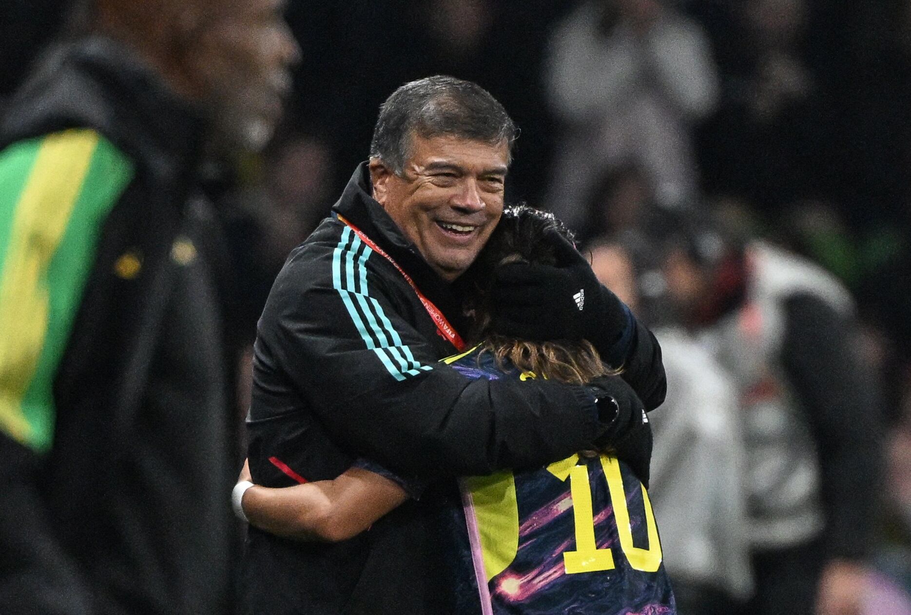 Nelson Abadía y Leicy Santos (Photo by WILLIAM WEST/AFP via Getty Images)